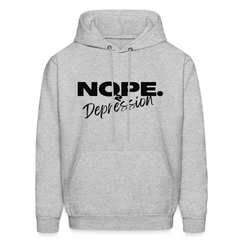 NOPE TO DEPRESSION Hoodie - heather gray