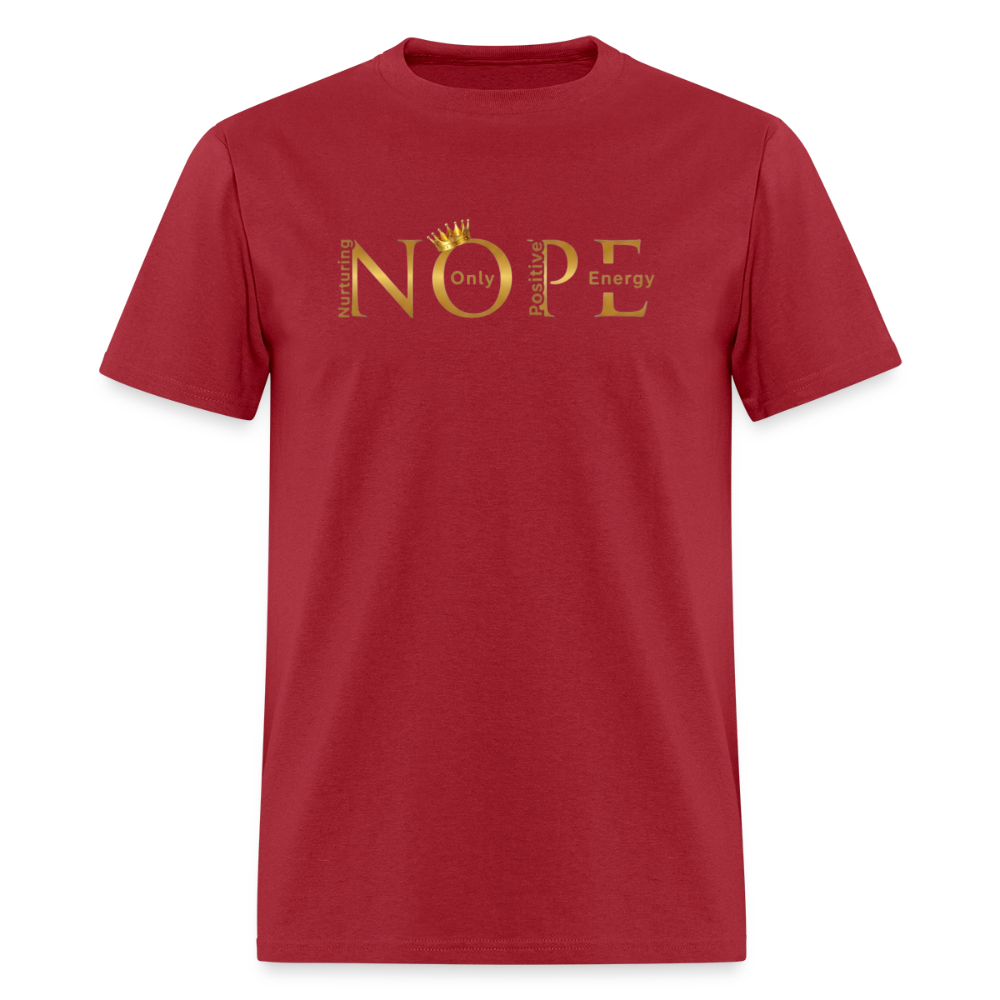 NOPE T-Shirt | GILDAN 5000 - dark red