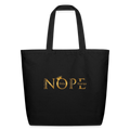 NOPE Eco-Friendly Cotton Tote - black