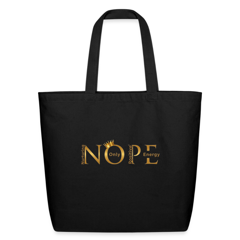 NOPE Eco-Friendly Cotton Tote - black