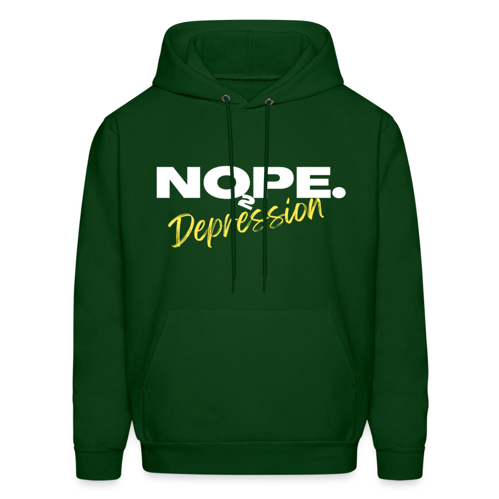 NOPE TO DEPRESSION Hoodie - forest green