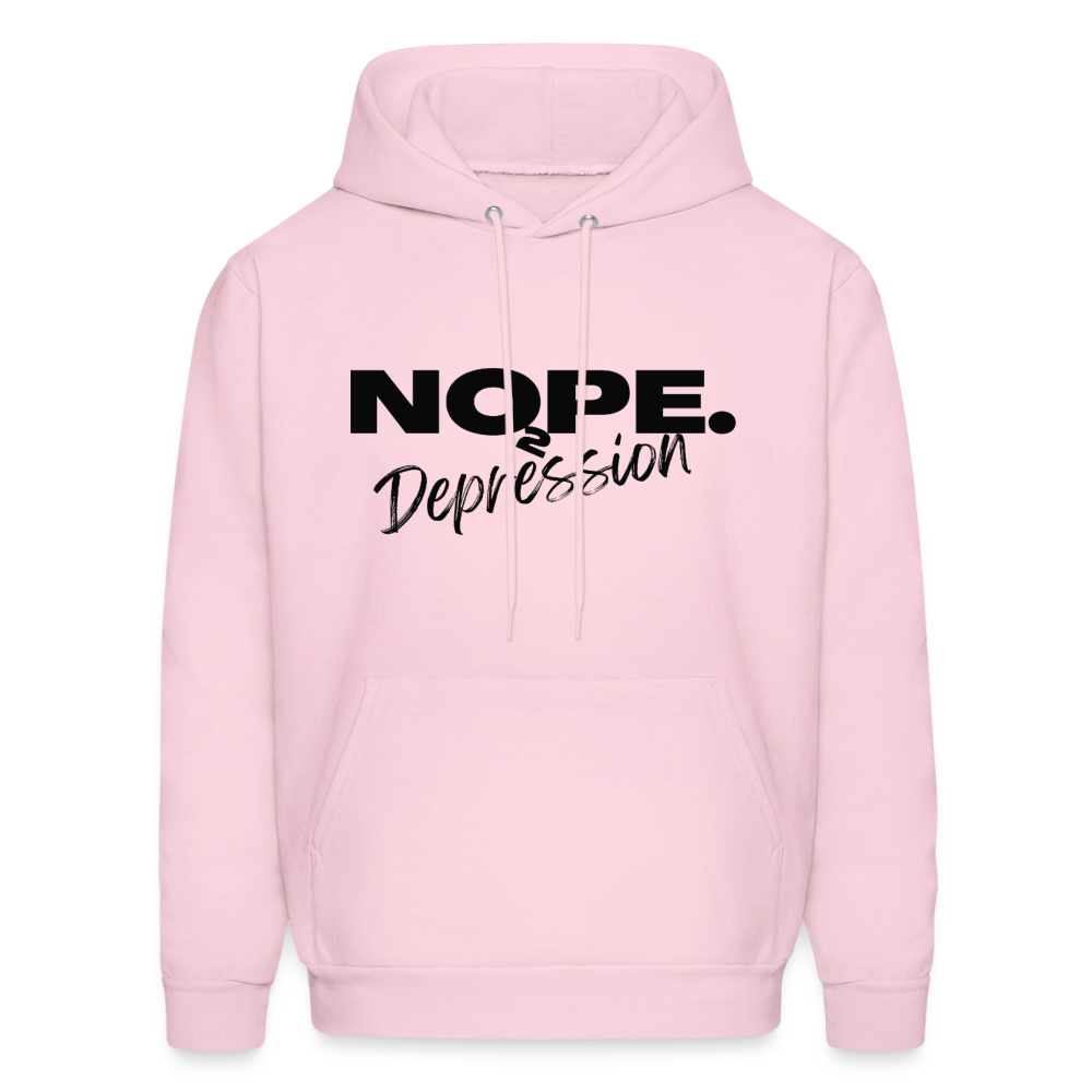 NOPE TO DEPRESSION Hoodie - pale pink