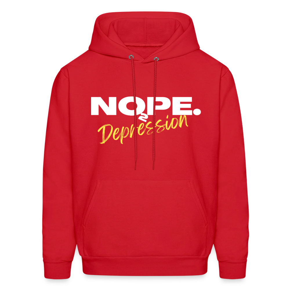 NOPE TO DEPRESSION Hoodie - red