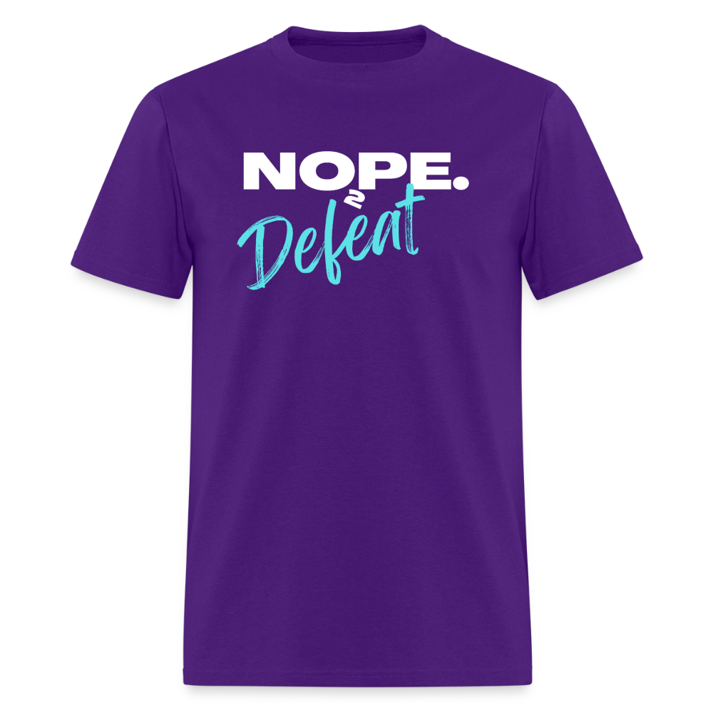 NOPE TO DEFEAT | GILDAN 5000 - purple