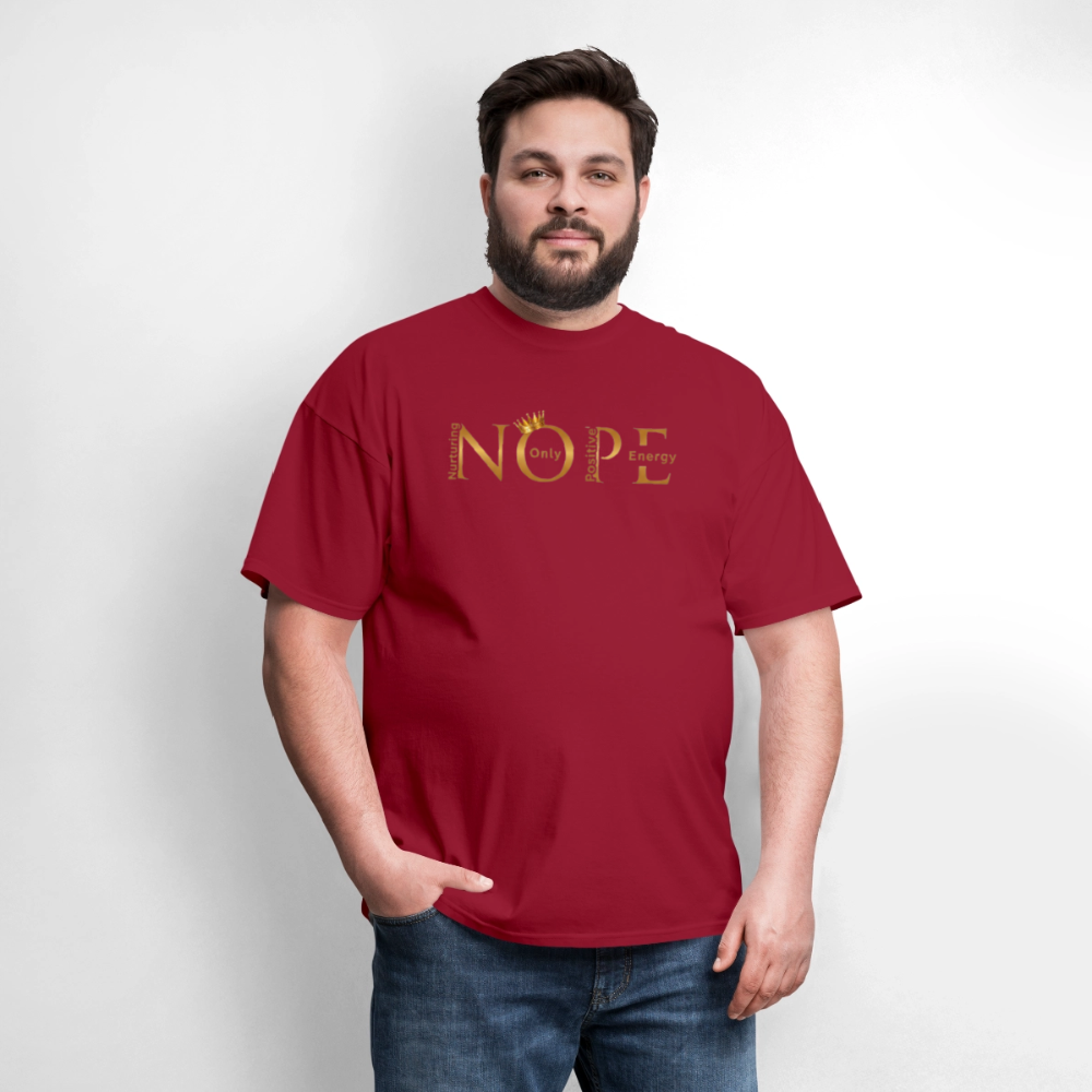 NOPE T-Shirt | GILDAN 5000 - dark red