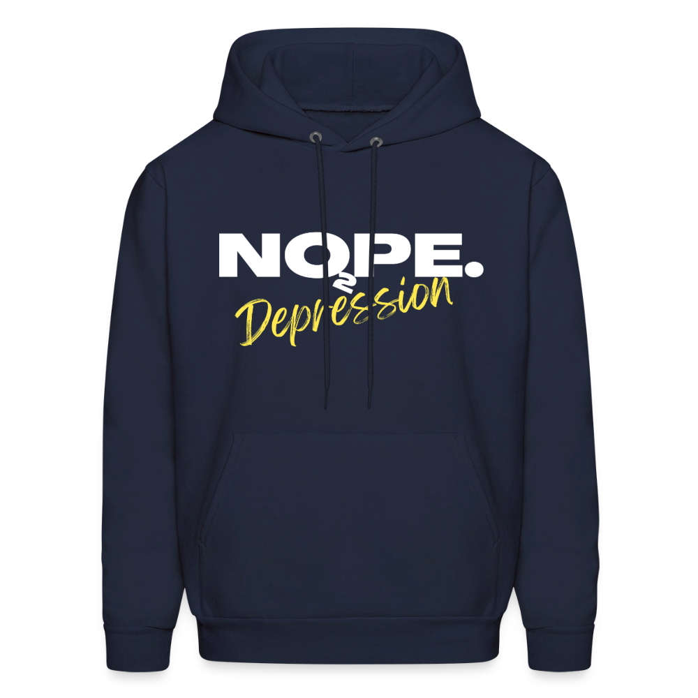 NOPE TO DEPRESSION Hoodie - navy
