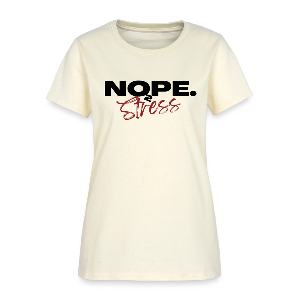 NOPE TO STRESS Women's T-Shirt - off white