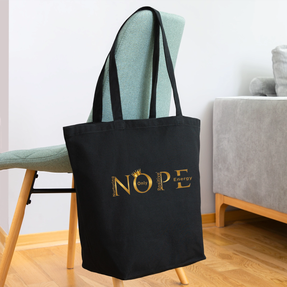 NOPE Eco-Friendly Cotton Tote - black