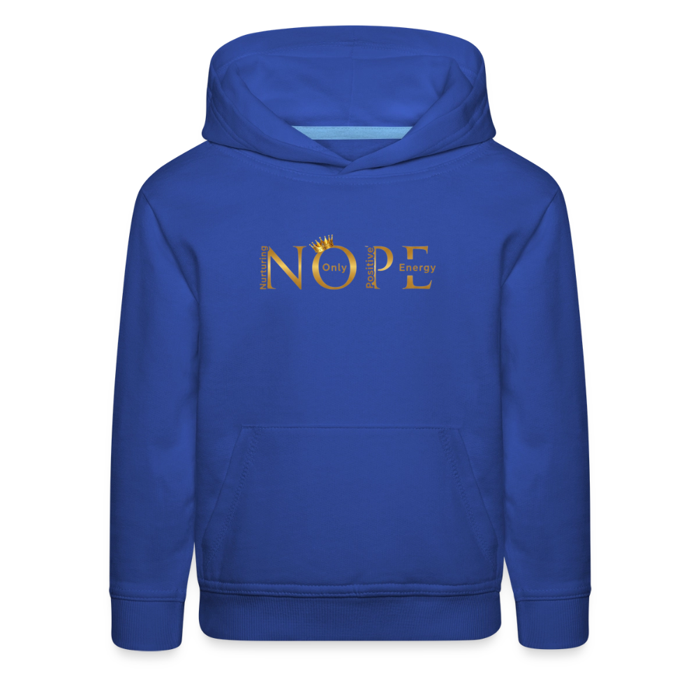 NOPE Kids‘ Premium Hoodie - royal blue