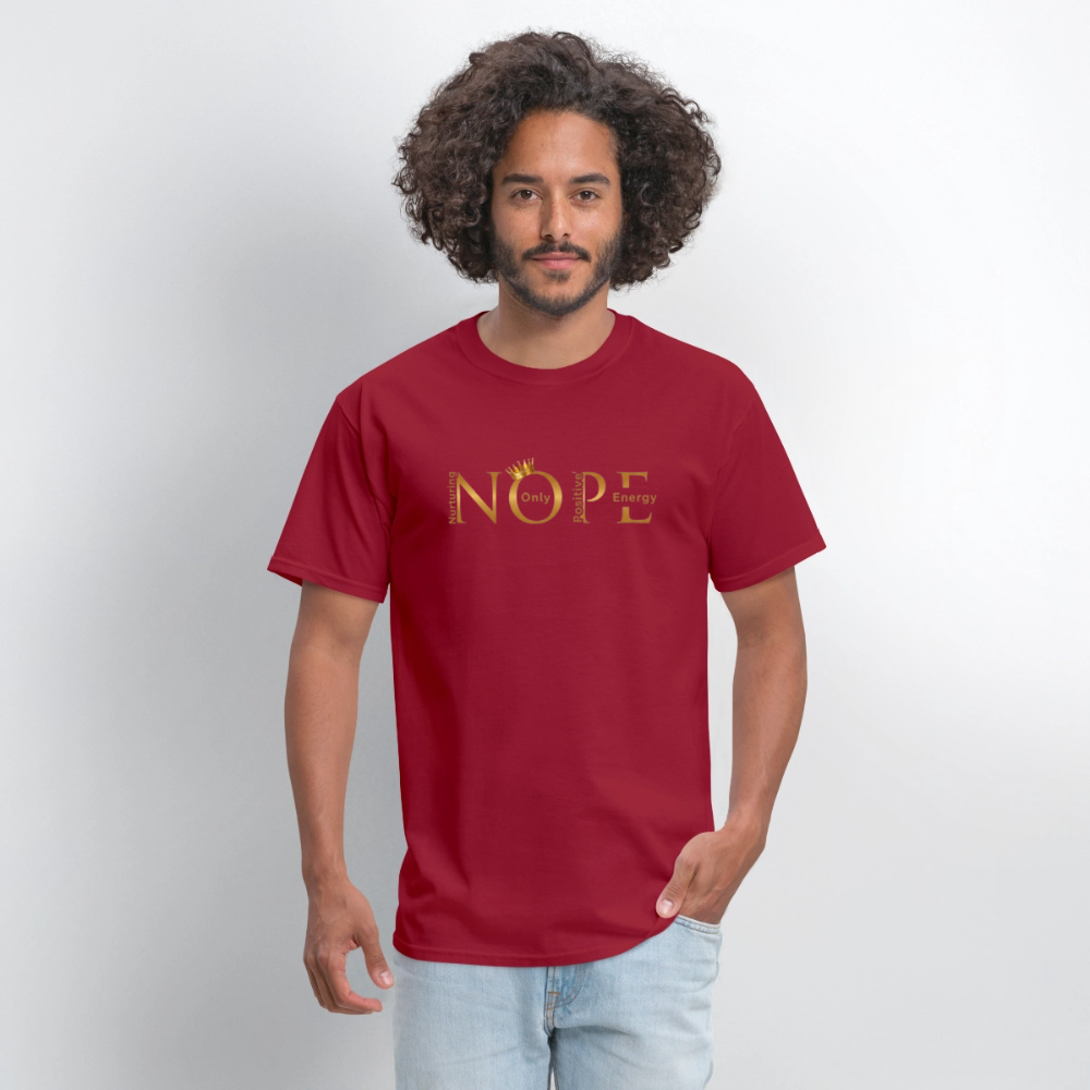 NOPE T-Shirt | GILDAN 5000 - dark red