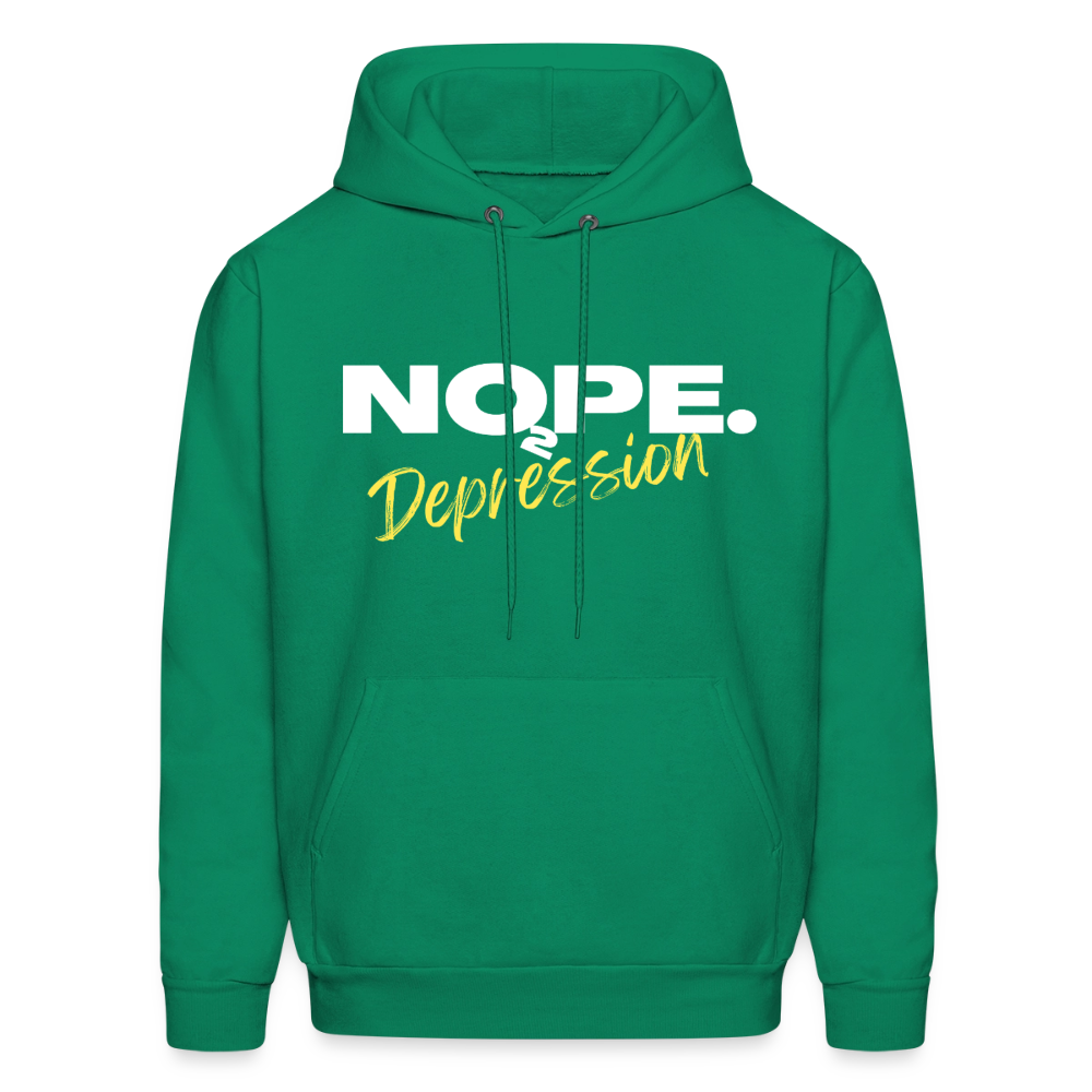NOPE TO DEPRESSION Hoodie - kelly green