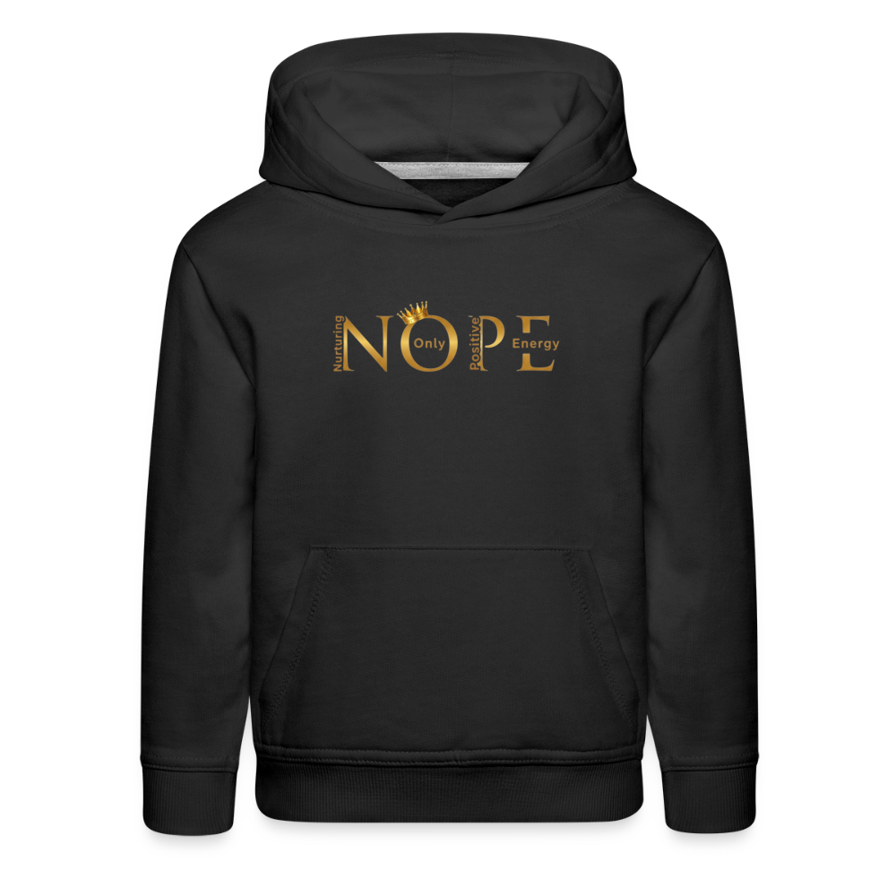 NOPE Kids‘ Premium Hoodie - black