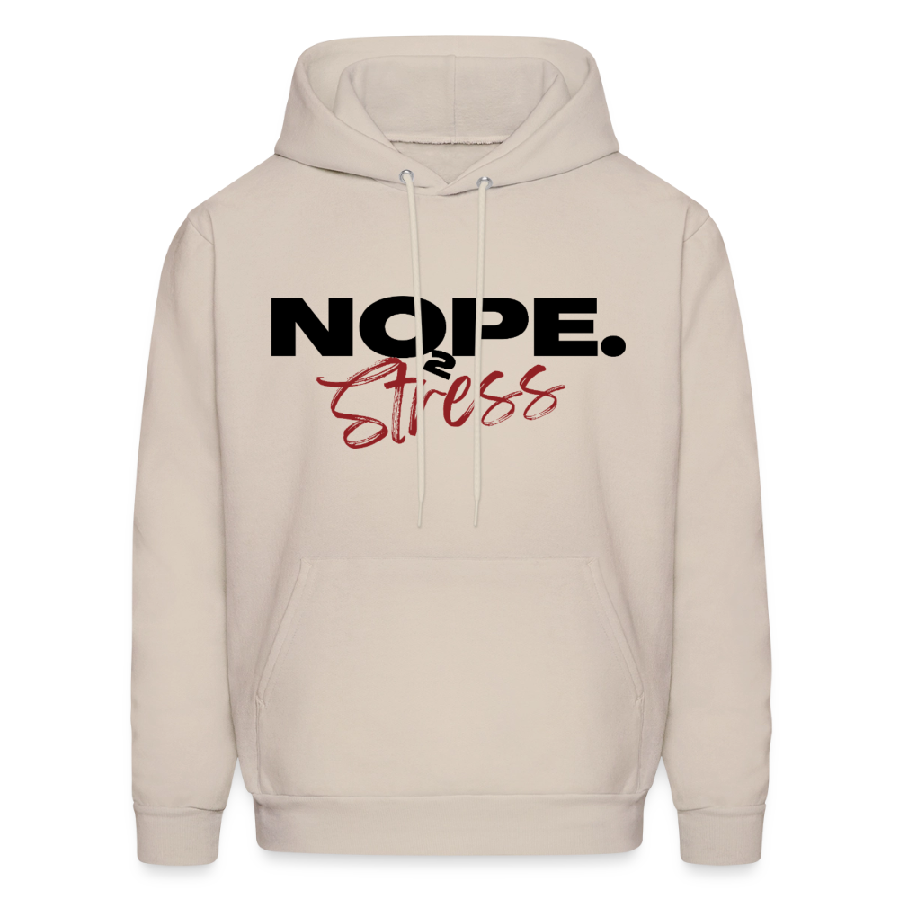 NOPE TO STRESS Hoodie - Sand