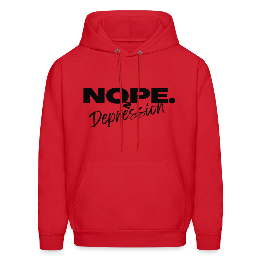 NOPE TO DEPRESSION Hoodie - red