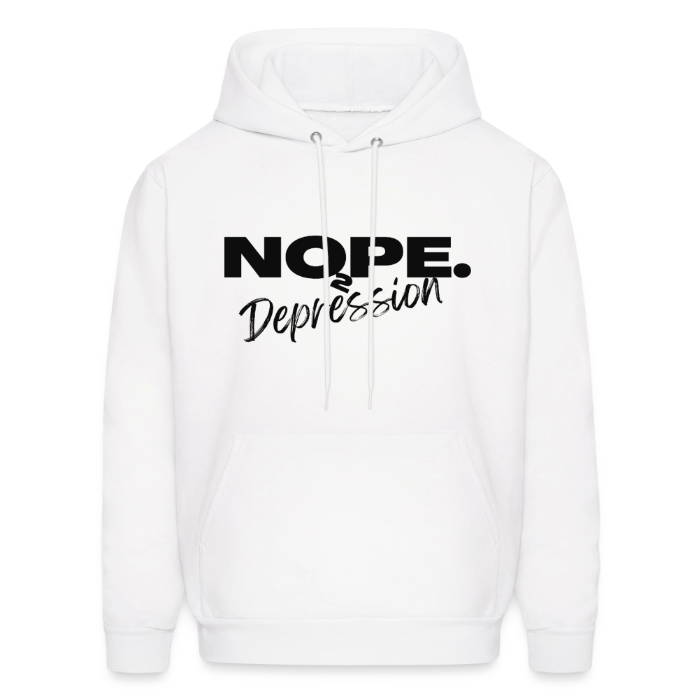 NOPE TO DEPRESSION Hoodie - white