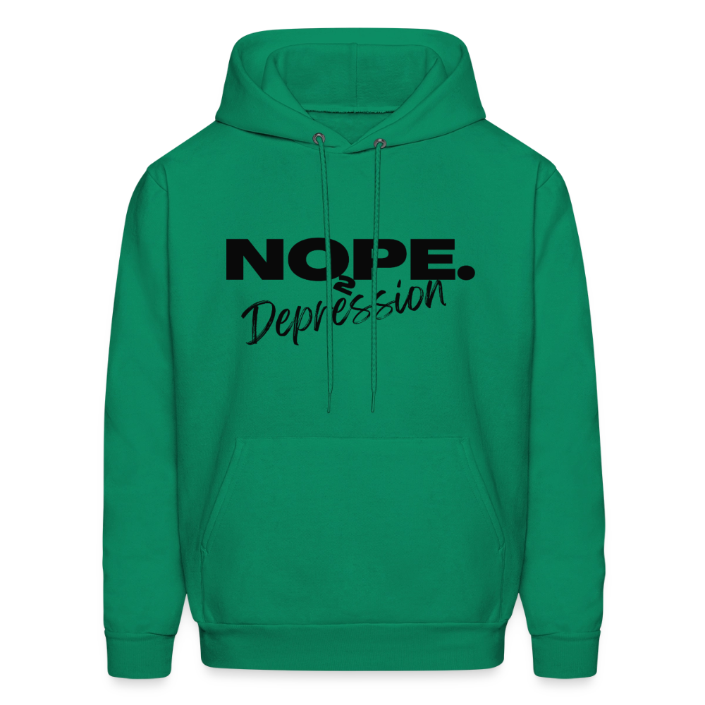NOPE TO DEPRESSION Hoodie - kelly green