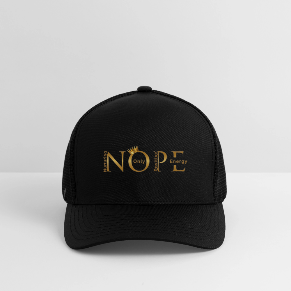 NOPE Flexfit Fitted Baseball Cap - black