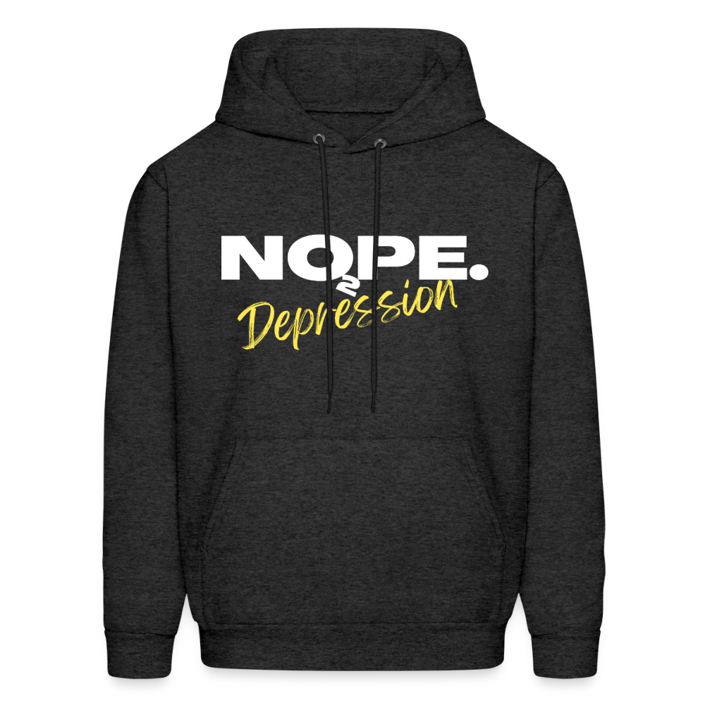 NOPE TO DEPRESSION Hoodie - charcoal grey