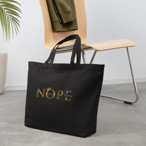 NOPE Eco-Friendly Cotton Tote - black