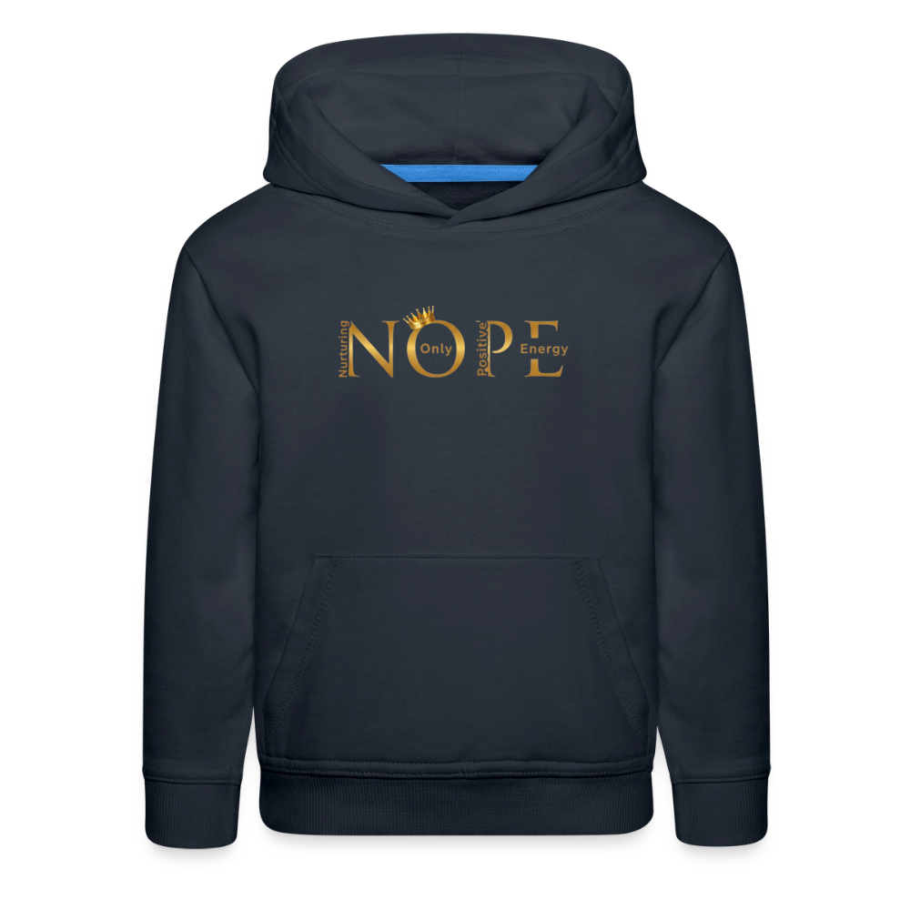 NOPE Kids‘ Premium Hoodie - navy